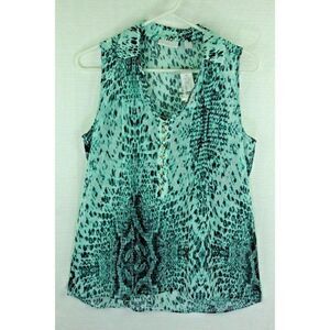 NY&CO Womens Top Tank Snakeskin Size small